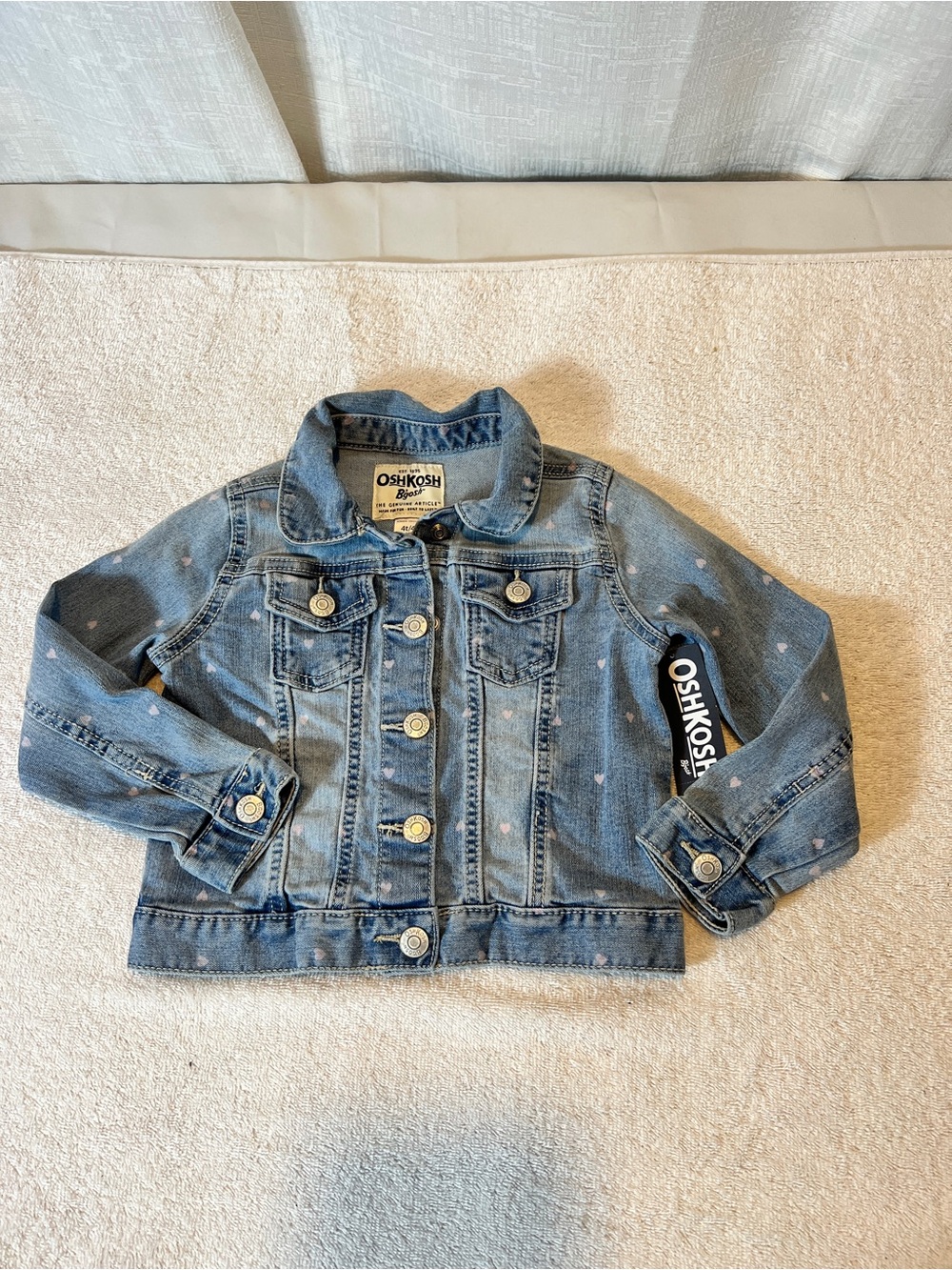 OshKosh B'gosh Light Blue Denim Jacket for Kids Size 4 toddler